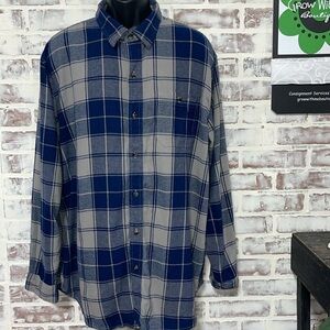 Blue mountain plaid flannel shirt XL Tall